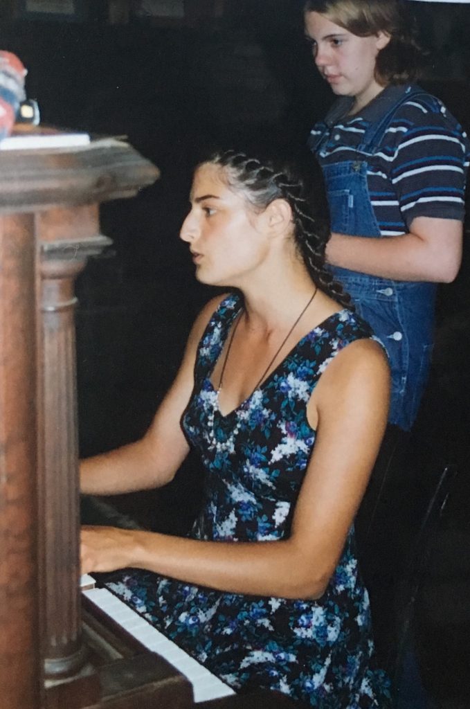 Sarabeth playing the piano